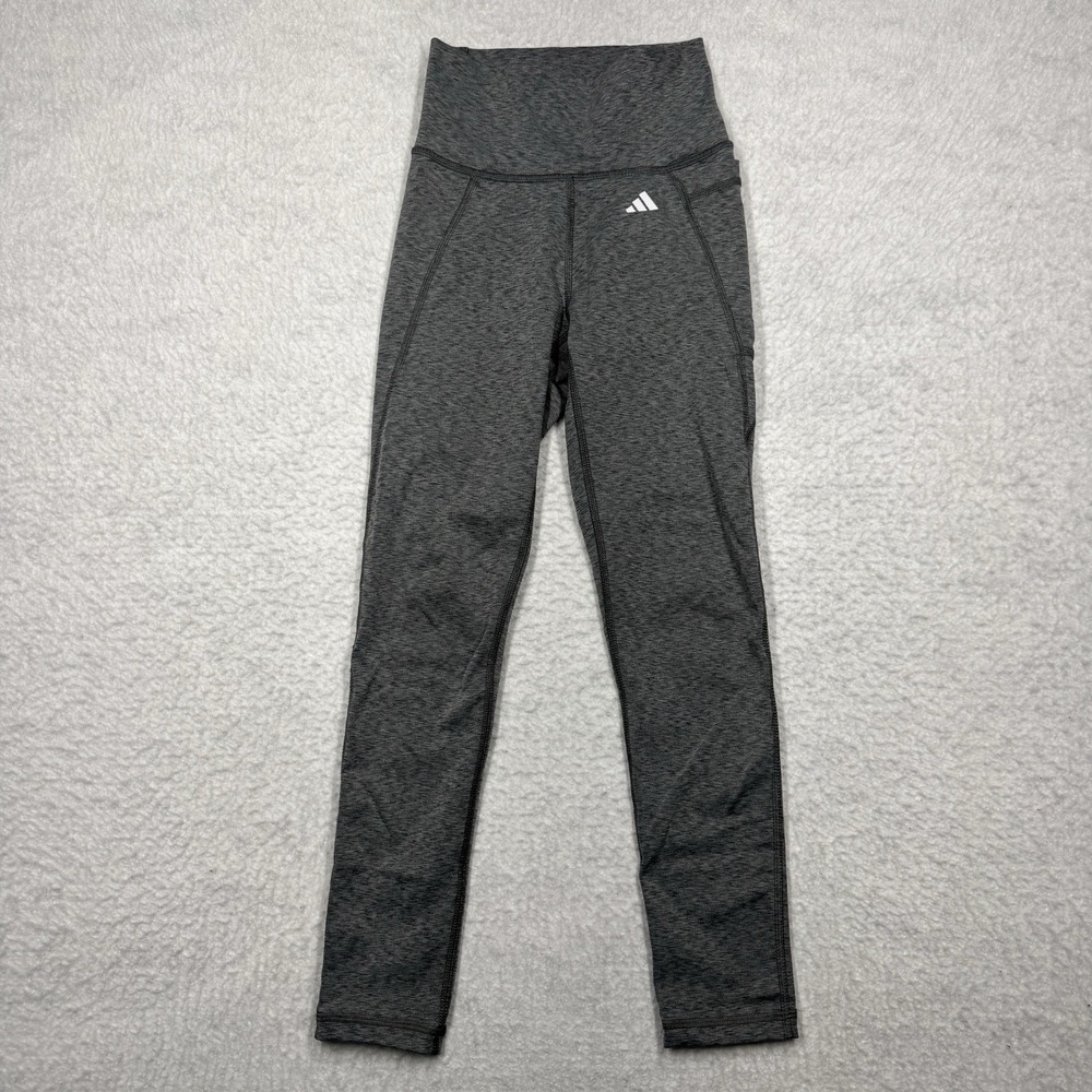 Adidas Aeroready‎ Track Pants Legging Gray Youth Girls Size XS